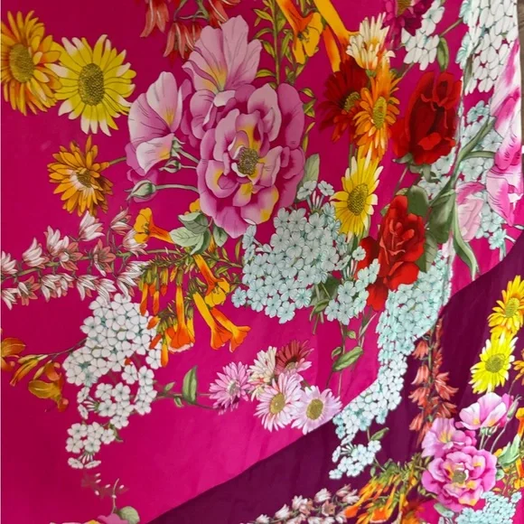 JOHNNY WAS GOLDEN BOUQUET BIAS MAXI DRESS Sz M - Picture 7 of 15